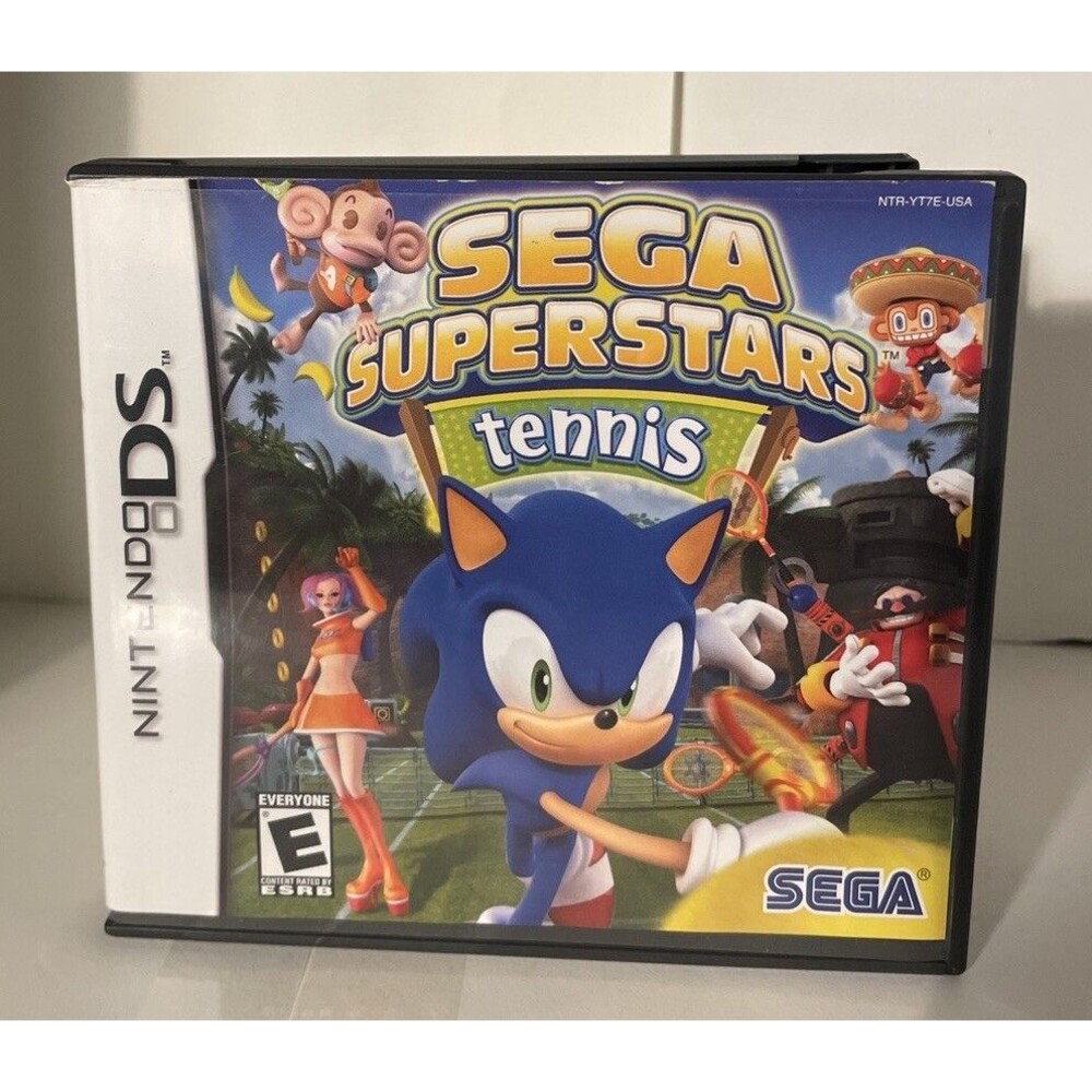 Sega Superstars Tennis (Nintendo DS, 2008) CASE AND INSERTS ONLY! NO GAME!